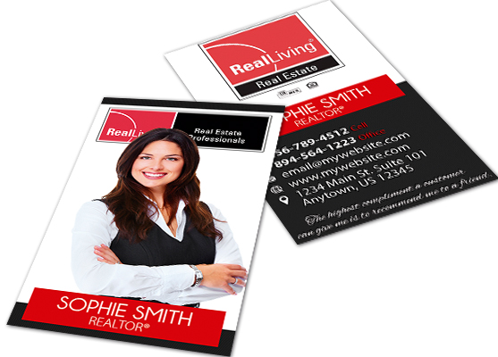 Real Living Cards, Real Living Business Cards, Real Living Business Card Template, Real Living Card Ideas, Real Living Business Card Printing