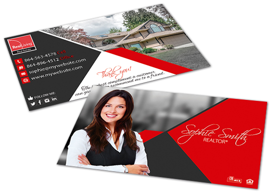 Real Living Cards, Real Living Business Cards, Real Living Business Card Template, Real Living Card Ideas, Real Living Business Card Printing