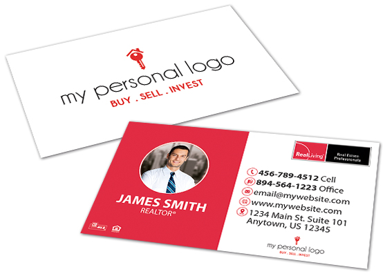 Real Living Cards, Real Living Business Cards, Real Living Business Card Template, Real Living Card Ideas, Real Living Business Card Printing