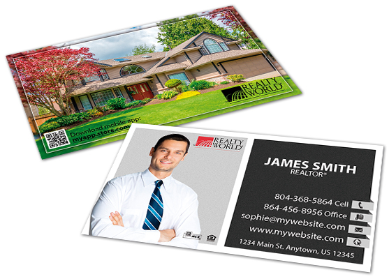 Realty World Cards, Realty World Business Cards, Realty World Business Card Template, Realty World Card Ideas, Realty World Business Card Printing