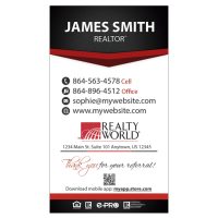 Realty World Cards, Realty World Business Cards, Realty World Agent Cards, Realty World Broker Cards, Realty World Realtor Cards