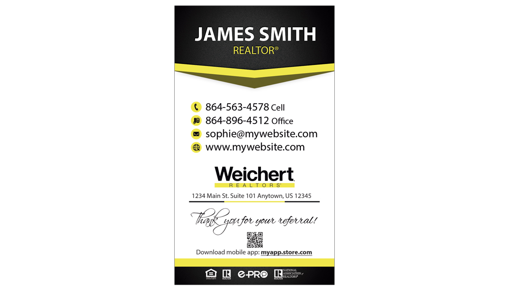 Weichert Realtors Cards, Weichert Realtors Business Cards, Weichert Agent Cards, Weichert Broker Cards
