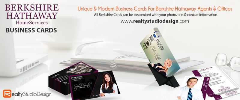 Berkshire Hathaway Business Card Templates | Berkshire Hathaway Business Cards, Berkshire Hathaway Cards, Modern Berkshire Hathaway Business Cards