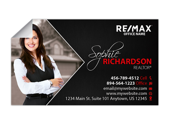 Remax Business Card Stickers | Remax Stickers, Remax Card Stickers, Remax Business Card Sticker Printing, Remax Business Card Sticker Templates