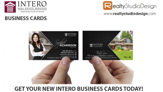 Intero Business Cards, Intero Realtor Business Cards, Intero Agent Business Cards, Intero Broker Business Cards, Intero Office Cards