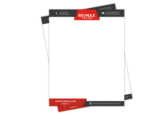 Remax Letterheads | Remax Letterhead Templates, Remax Letterhead designs, Remax Letterhead Printing, Remax Letterhead Ideas