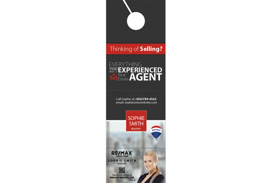Remax Door Hangers Business Card Slits | Remax Door Hangers Tear Off Business Cards, Remax Door Hangers with Business Cards