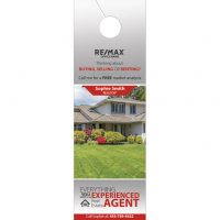 Remax Door Hangers Business Card Slits | Remax Door Hangers Tear Off Business Cards, Remax Door Hangers with Business Cards