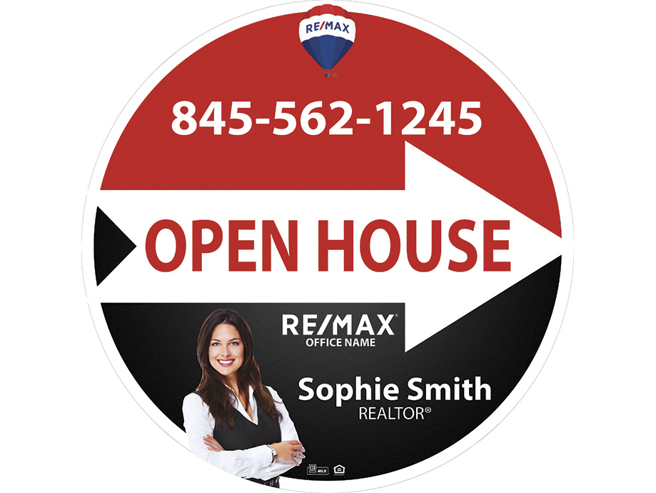 Remax Circle Shaped Sign, Remax Yard Signs, Remax Signs, Remax Agent Signs, Remax Realtor Signs, Remax Office Signs, Remax Broker Signs