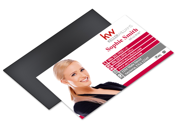 FREE UPS ground shipping 2x3.5 Keller Williams business card magnets