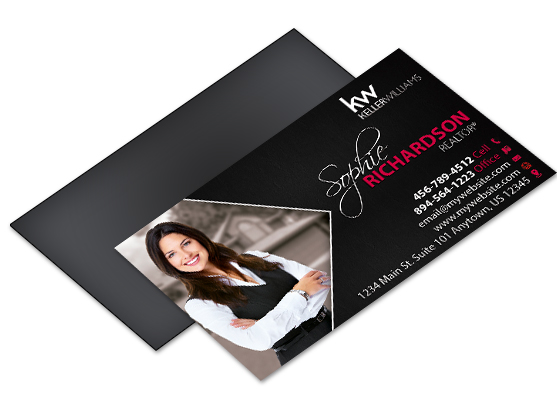 FREE UPS ground shipping 2x3.5 Keller Williams business card magnets