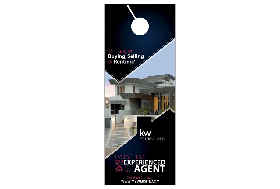 Keller Williams Door Hangers, Keller Williams Realtor Hangers, Keller Williams Agent Hangers, Keller Williams Office Hangers, Keller Williams Broker Hangers