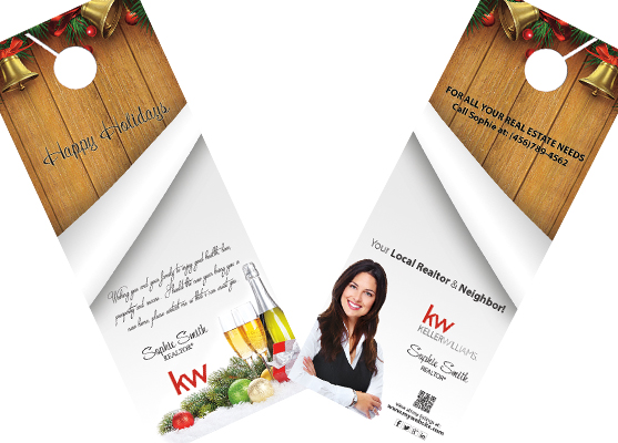 Keller Williams Christmas Door Hangers, Keller Williams Holiday Door Hangers, Keller Williams Holiday Door Hanger Templates, Keller Williams Holiday Door Hanger Designs, Keller Williams Holiday Door Hanger Printing and Keller Williams Holiday Door Hanger Ideas