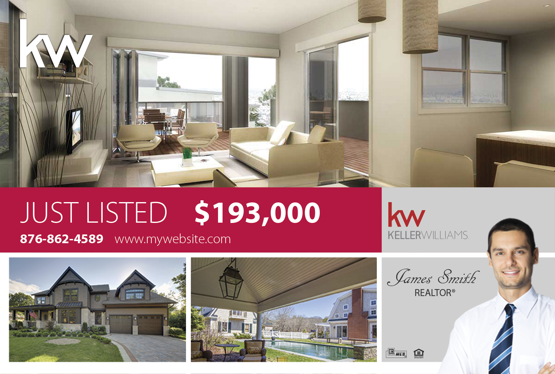 Keller Williams Postcards, Keller Williams Agent Postcards, Keller Williams Realtor Postcards, Keller Williams Broker Agent Postcards, Keller Williams Office Postcards