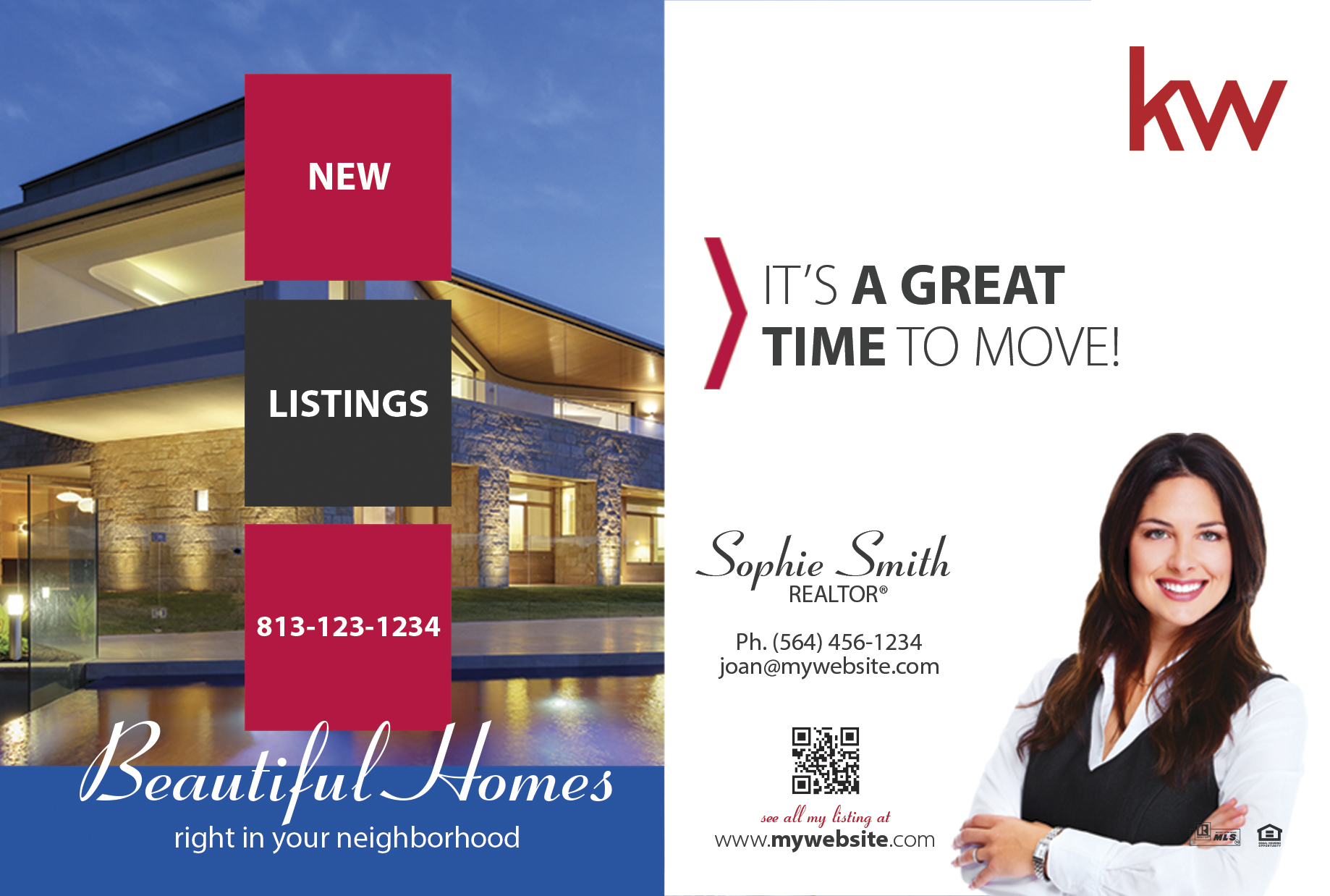 Keller Williams Postcards, Keller Williams Agent Postcards, Keller Williams Realtor Postcards, Keller Williams Broker Agent Postcards, Keller Williams Office Postcards