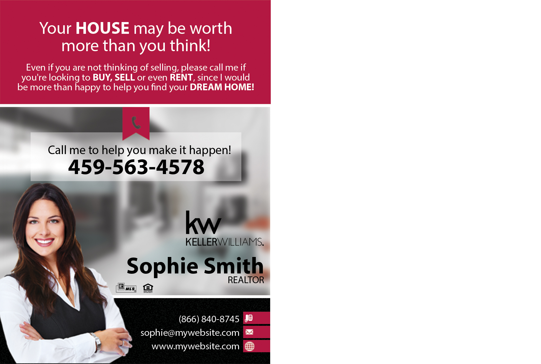Keller Williams Postcards, Keller Williams Agent Postcards, Keller Williams Realtor Postcards, Keller Williams Broker Agent Postcards, Keller Williams Office Postcards