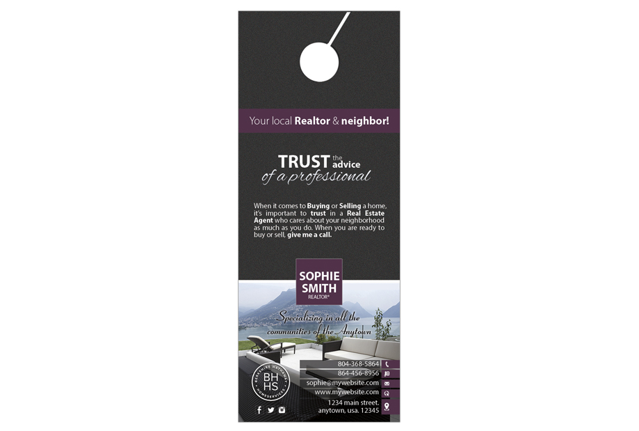 Berkshire Hathaway Door Hangers, Berkshire Hathaway Agent Door Hangers, Berkshire Hathaway Office Door Hangers, Berkshire Hathaway Realtor Door Hangers, Berkshire Hathaway Broker Door Hangers