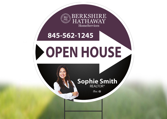 Berkshire Hathaway Circle Signs, Berkshire Hathaway Yard Signs, Berkshire Hathaway Sign Templates, Berkshire Hathaway Sign designs, Berkshire Hathaway Sign Printing and Berkshire Hathaway Sign Ideas