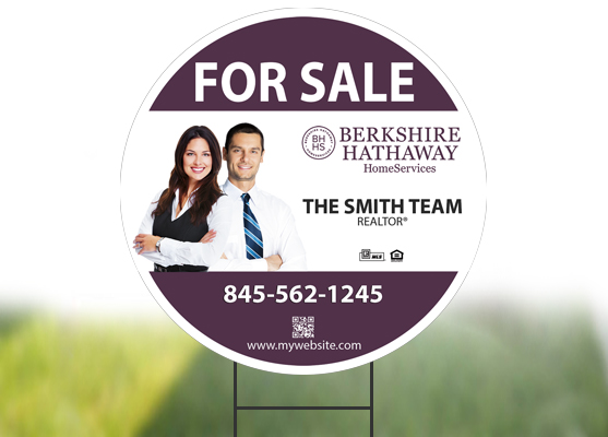 Berkshire Hathaway Circle Signs, Berkshire Hathaway Yard Signs, Berkshire Hathaway Sign Templates, Berkshire Hathaway Sign designs, Berkshire Hathaway Sign Printing and Berkshire Hathaway Sign Ideas