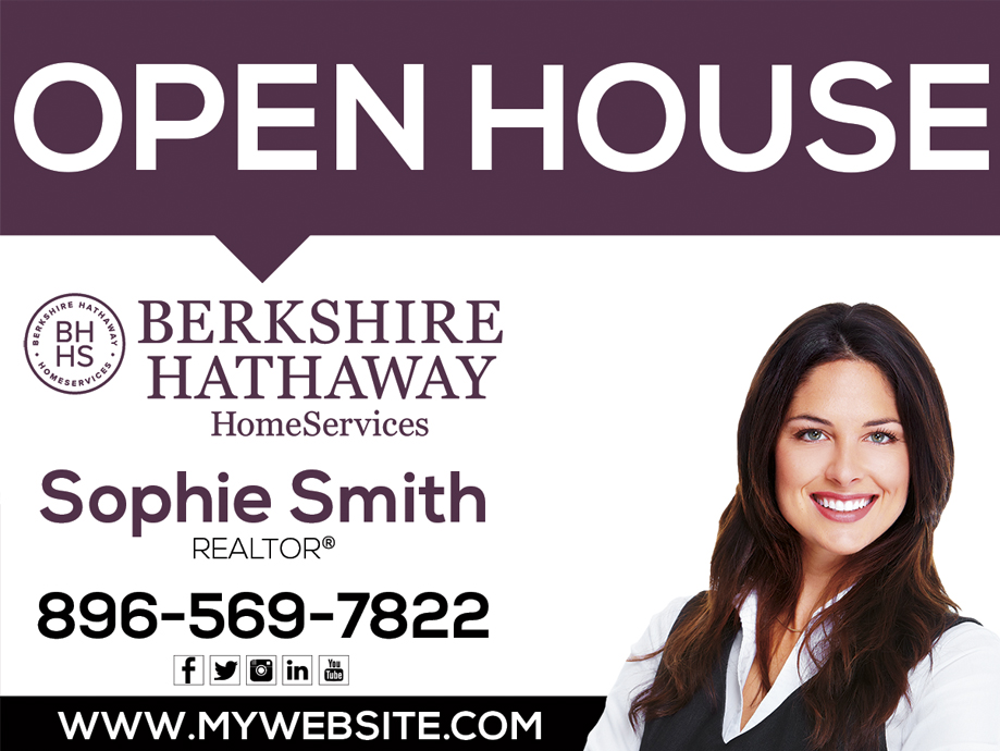 Berkshire Hathaway Signs, Berkshire Hathaway Realtor Signs, Berkshire Hathaway Agent Signs, Berkshire Hathaway Office Signs, Berkshire Hathaway Broker Signs, Berkshire Hathaway For Sale Signs, Berkshire Hathaway Open house Signs, Berkshire Hathaway For Rent Signs