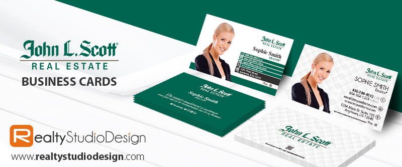 John L Scott Real Estate Cards | John L Scott Real Estate Business Cards, Modern John L Scott Cards, John L Scott Card Ideas, John L Scott Card Printing