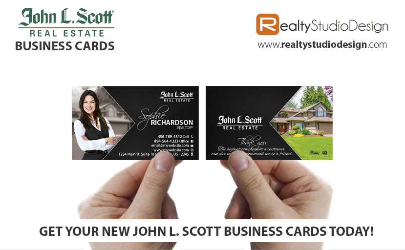 John L Scott Cards | John L Scott Business Cards, Modern John L Scott Cards, John L Scott Card Ideas, John L Scott Card Printing