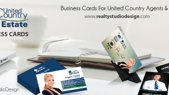 United Country Real Estate Business Cards, United Country Realtor Business Cards, United Country Agent Business Cards, United Country Broker Business Cards, United Country Office Business Cards