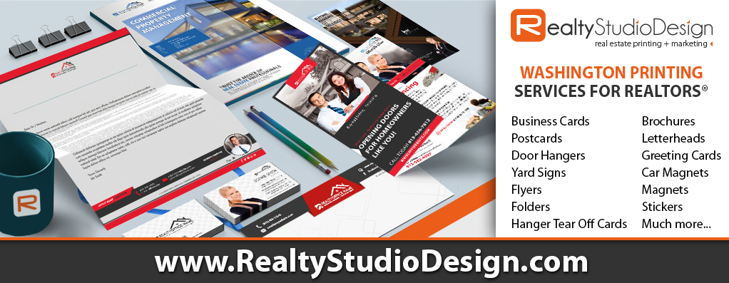 Washington Real Estate Printing, Seattle Realtor Printing, Spokane Realtor Printing, Olympia Realtor Printing, Tacoma Realtor Printing