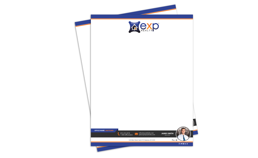 eXp Realty Letterheads | eXp Realty Letterhead Printing, eXp Realty Letterhead Templates, eXp Realty Letterhead Designs, eXp Realty Letterhead Ideas