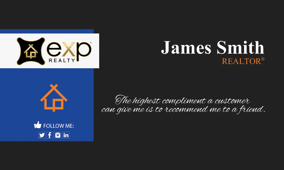 Exp Realty Business Card, Exp Realty Card, Exp Realty Business Card Templates, Exp Realty Business Card Designs, Exp Realty Business Card Ideas, Exp Realty Business Card Gallery, Modern Exp Realty Business Card
