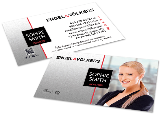 Engel Volkers Business Cards, Engel Volkers Cards, Engel Volkers Realtor Business Cards, Engel Volkers Agent Business Cards, Engel Volkers Broker Business Cards, Engel Volkers Office Business Cards