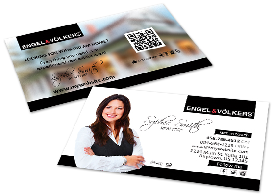 Engel Volkers Business Cards, Engel Volkers Cards, Engel Volkers Realtor Business Cards, Engel Volkers Agent Business Cards, Engel Volkers Broker Business Cards, Engel Volkers Office Business Cards