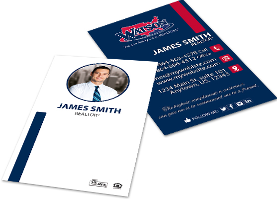 Watson Realty Business Cards, Watson Realty Cards, Watson Realty Business Card Printing, Watson Realty Business Card Template, Watson Realty Business Card Designs, Watson Realty Business Card Ideas