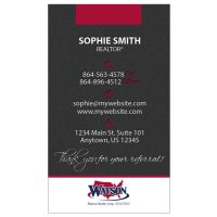 Watson Realty Business Cards, Watson Realty Cards, Watson Realty Realtor Cards, Watson Realty Agent Cards, Watson Realty Broker Cards, Watson Realty Office Business Cards