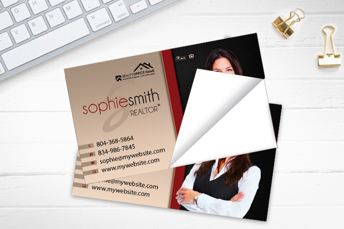 Real Estate Business Card Stickers, Realtor Business Card Stickers