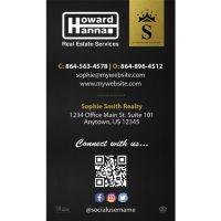 Howard Hanna Business Cards, Howard Hanna Cards, Howard Hanna Modern Business Cards, Howard Hanna Luxury Business Cards, Howard Hanna Team Business Cards
