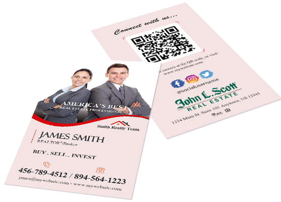 John L Scott Business Cards, John L Scott Cards, John L Scott Modern Business Cards, John L Scott Luxury Business Cards, John L Scott Team Business Cards
