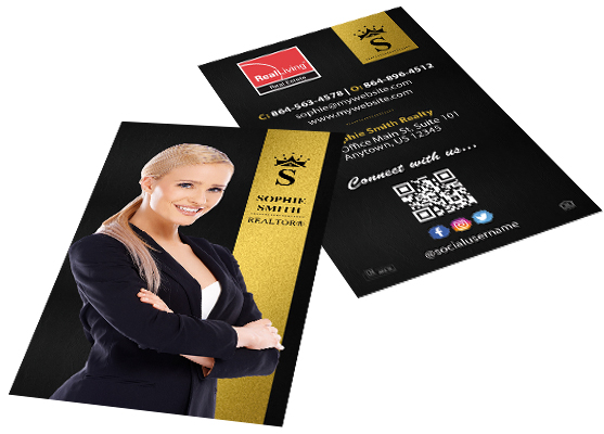 Real Living Business Cards, Real Living Cards, Real Living Modern Business Cards, Real Living Luxury Business Cards, Real Living Team Business Cards