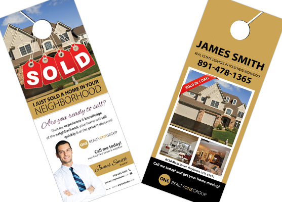 Realty One Group Door Hangers | Realty One Group Door Hanger Templates, Realty One Group Door Hanger designs, Realty One Group Door Hanger Printing