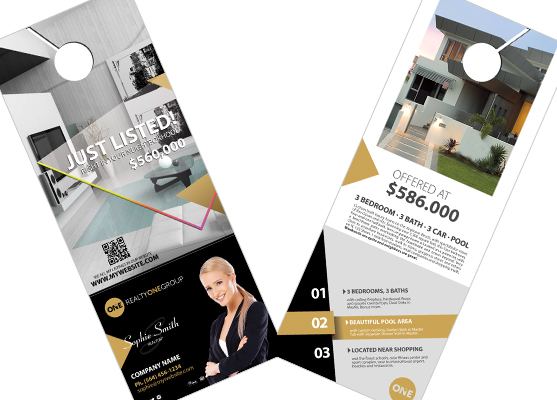 Realty One Group Door Hangers | Realty One Group Door Hanger Templates, Realty One Group Door Hanger designs, Realty One Group Door Hanger Printing