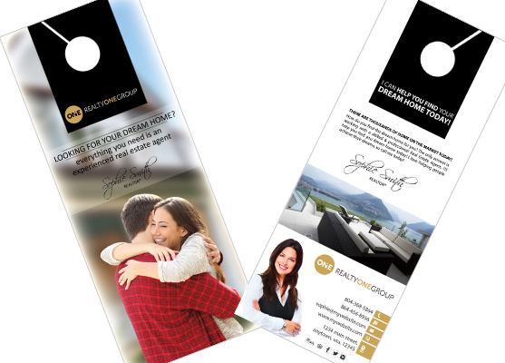 Realty One Group Door Hangers | Realty One Group Door Hanger Templates, Realty One Group Door Hanger designs, Realty One Group Door Hanger Printing