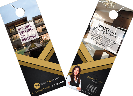 Realty One Group Door Hangers | Realty One Group Door Hanger Templates, Realty One Group Door Hanger designs, Realty One Group Door Hanger Printing