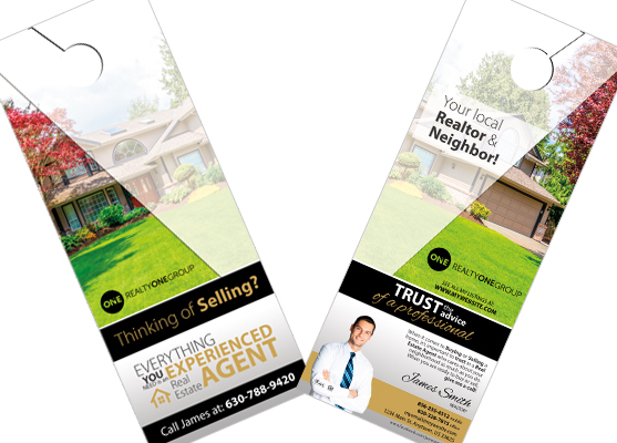 Realty One Group Door Hangers | Realty One Group Door Hanger Templates, Realty One Group Door Hanger designs, Realty One Group Door Hanger Printing