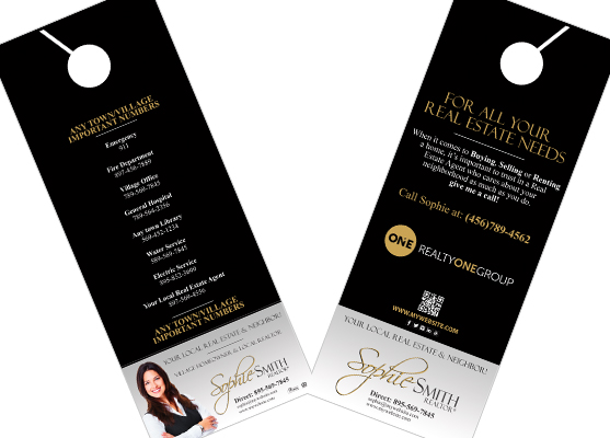 Realty One Group Door Hangers | Realty One Group Door Hanger Templates, Realty One Group Door Hanger designs, Realty One Group Door Hanger Printing