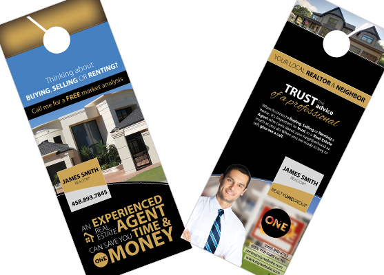 Realty One Group Door Hangers | Realty One Group Door Hanger Templates, Realty One Group Door Hanger designs, Realty One Group Door Hanger Printing
