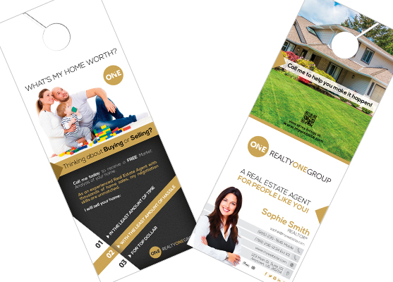 Realty One Group Door Hangers | Realty One Group Door Hanger Templates, Realty One Group Door Hanger designs, Realty One Group Door Hanger Printing