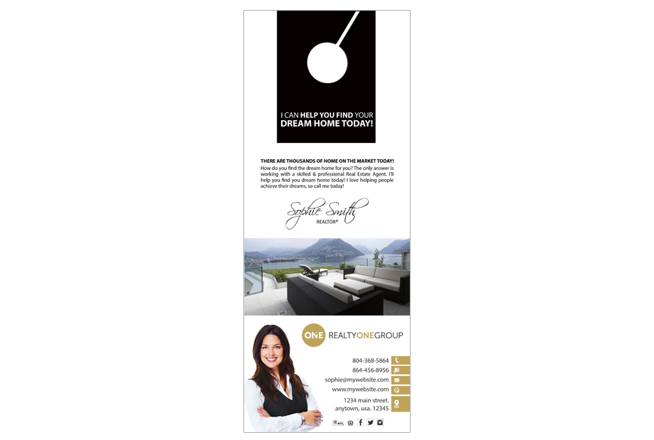 Realty One Group Hangers, Realty One Group Realtor Hangers, Realty One Group Broker Hangers, Realty One Group Agent Hangers, Realty One Group Office Hangers