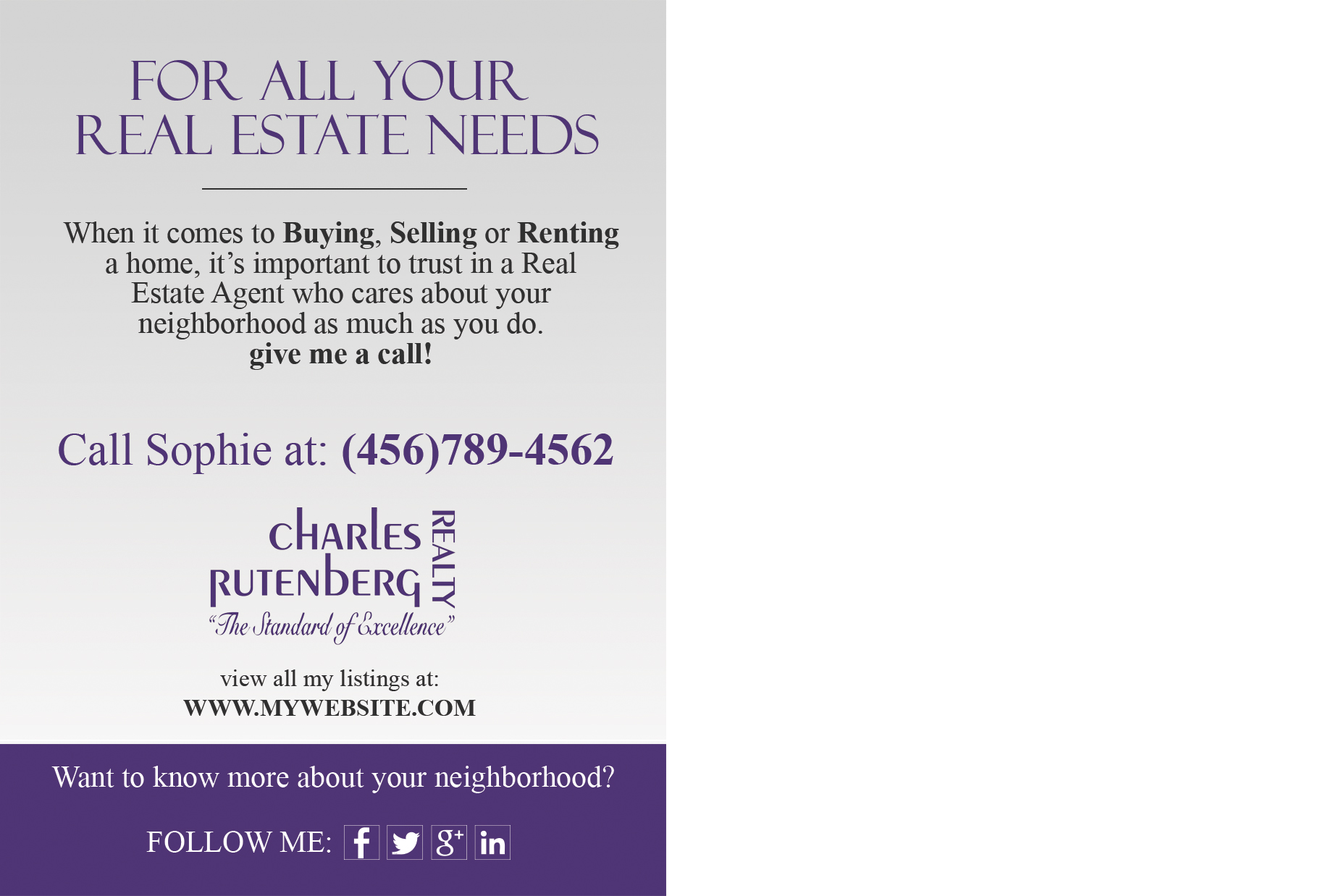 Charles Rutenberg Realty Postcards, Charles Rutenberg Realty Cards, Charles Rutenberg Realtor Postcards, Charles Rutenberg Agent Postcards, Charles Rutenberg Office Postcards, Charles Rutenberg Broker Postcards