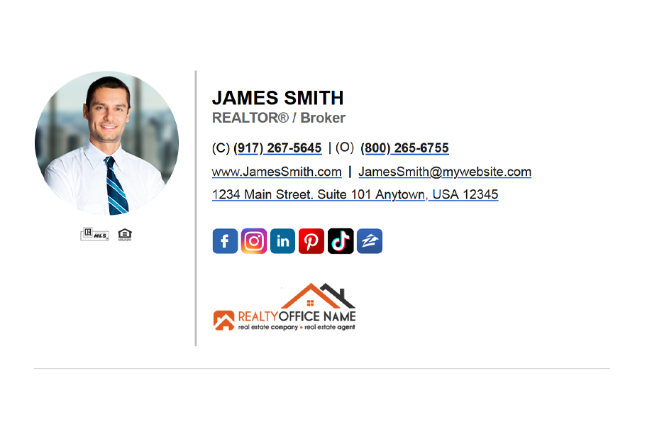 Realtor HTML Email Signature, HTML Email Signature Templates, HTML Email Signature Designs, HTML Email Signature Ideas, Broker HTML Email Signature