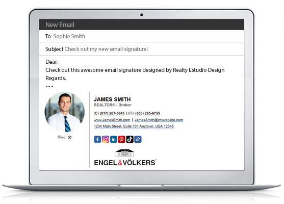 Engel Volkers HTML Email Signature | Engel Volkers Clickable Email Signatures, Engel Volkers HTML Signature, Engel Volkers Clickable Signatures